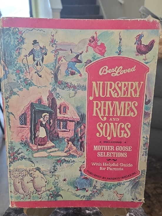 Mother Goose Other - Best Loved Nursery Rhymes and Songs - Pink Vintage Storybook